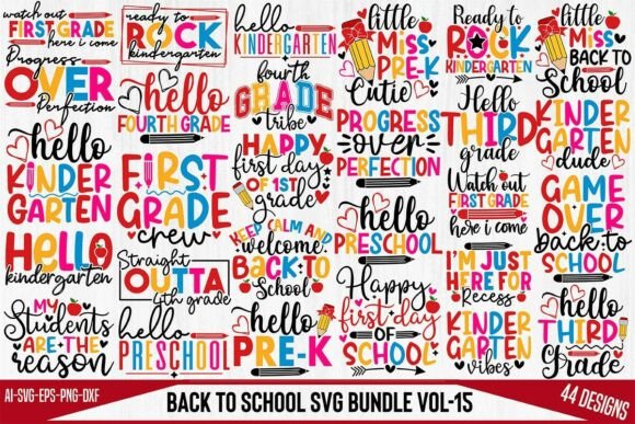 Back to School SVG Bundles Vol. 15