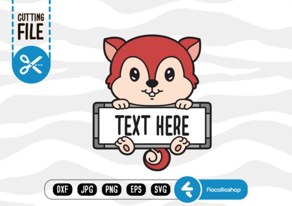 Board Monogram Outline Art, Squirrel SVG: Graphics for Crafts