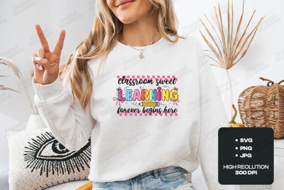 Classroom Sweet Learning SVG PNG Graphics