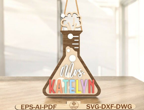 Custom Teacher Sign Laser Cut File for Signs & Laser Cutting