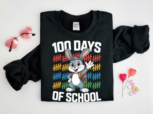 Funny 100 Days of School T-shirt PNG Graphics