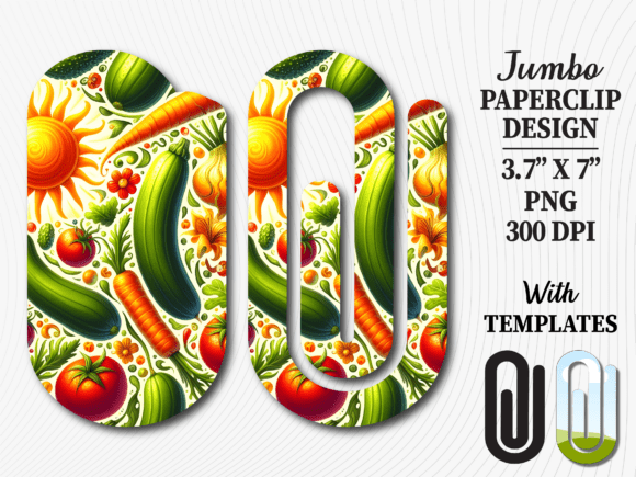Garden Vegetable Farm Jumbo Paperclip: Graphics & Crafts Asset Review