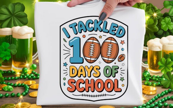I Tackled 100 Days of School: Graphics & T-Shirt Designs