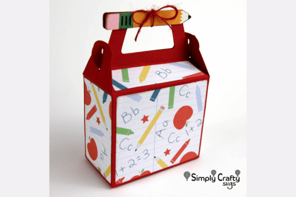School Days Box SVG: 3D School Design for Handmade Gifts
