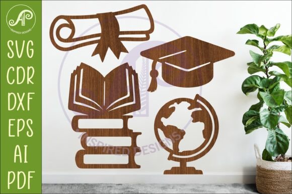 School Icons SVG Teacher Classroom 5: Laser Cutting & Wall Decor Ready