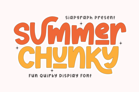 Summer Chunky: A Vibrant Display Fonts Choice