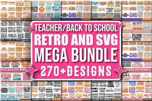 Teacher & Back to School Mega Bundle: 23 Design Bundles